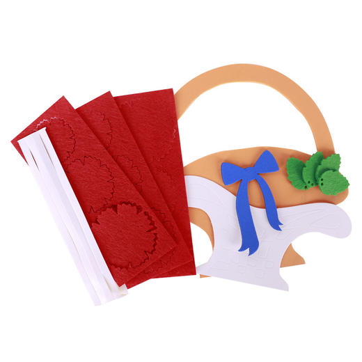 创意花篮挂饰 幼儿园儿童diy手工制作材料包教师节礼物益智MEIKE 商品图5