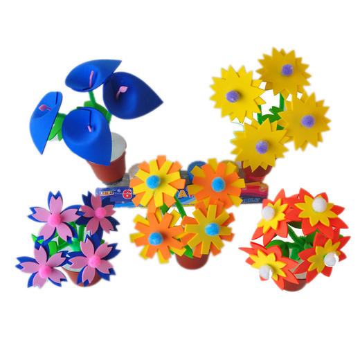 MEIKE  花花小盆栽DIY材料包创意仿真盆栽花束教师节送给老师礼物 商品图0