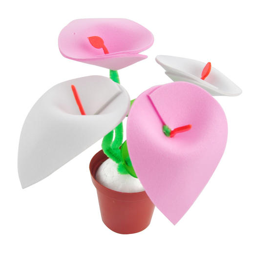 MEIKE  花花小盆栽DIY材料包创意仿真盆栽花束教师节送给老师礼物 商品图5