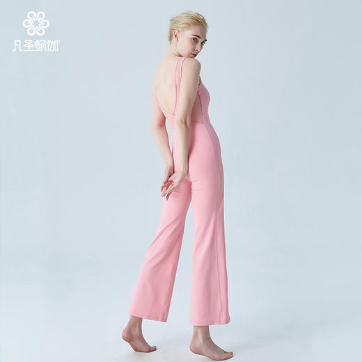 凡圣瑜伽春夏款空中专业瑜伽连体衣阔腿时尚瑜伽服F09911 商品图7
