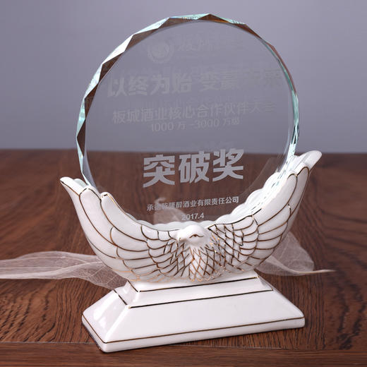 水晶奖牌 陶瓷奖杯定制 定做 奖杯 奖品 创意刻字 新款陶瓷奖杯 商品图1