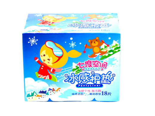 七度空间冰感护垫155mm18片QDBB818 商品图0
