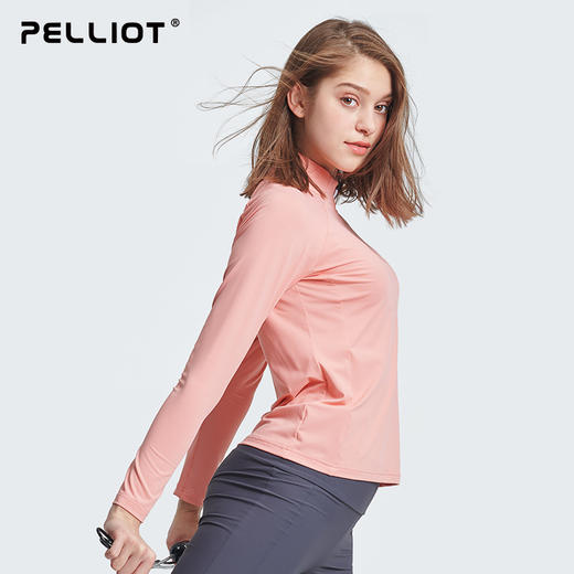 伯希和户外快干衣长袖女24新款跑步T恤男徒步登山透气运动休闲衣 12911526 商品图2