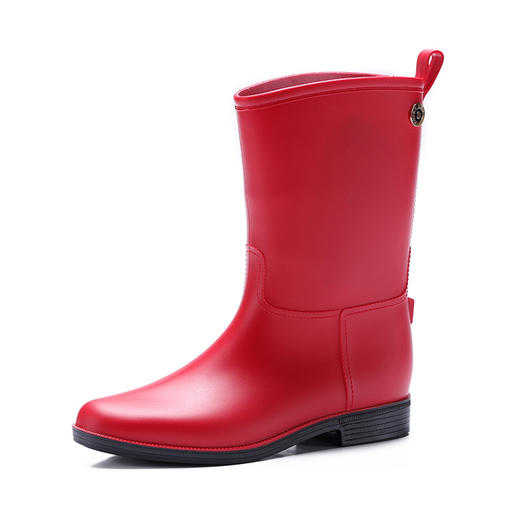 雨靴也可以这么潮欧美时尚女士雨鞋哑光低筒雨靴