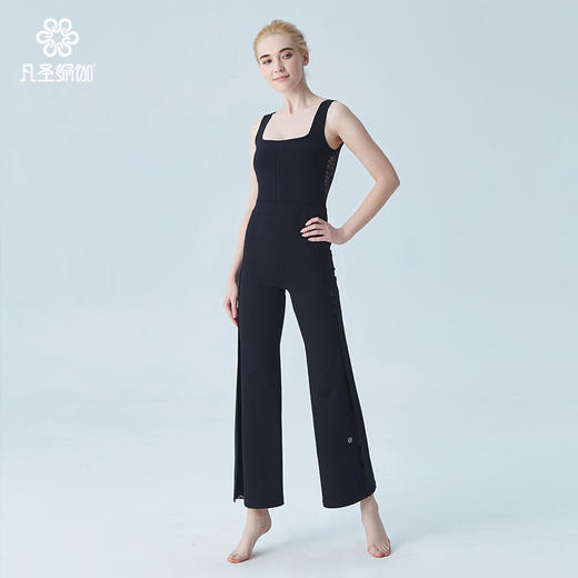 凡圣瑜伽春夏款空中专业瑜伽连体衣阔腿时尚瑜伽服F09911 商品图6