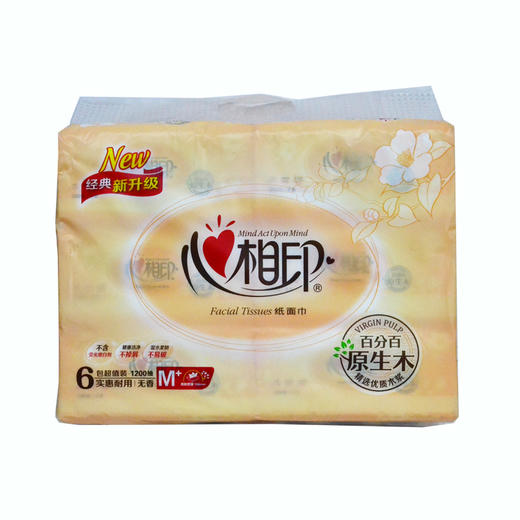 心相印三层面巾纸150抽*6包DT26200 商品图0