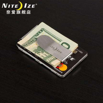 美国NiteIZE奈爱多功能组合工具钱夹一夹多用不锈钢创意时尚钱夹 商品图3
