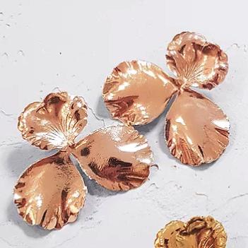 北京仓｜ELISE TSIKIS-PENSEES-耳环 （玫瑰金色）［法国设计师］ 商品图1