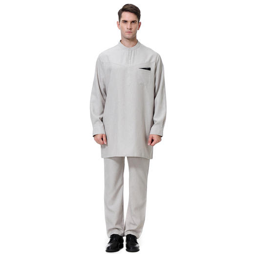 穆斯林男士衣裤套装礼拜服 ，套头衫 西装裤腰（ZM814） 商品图1