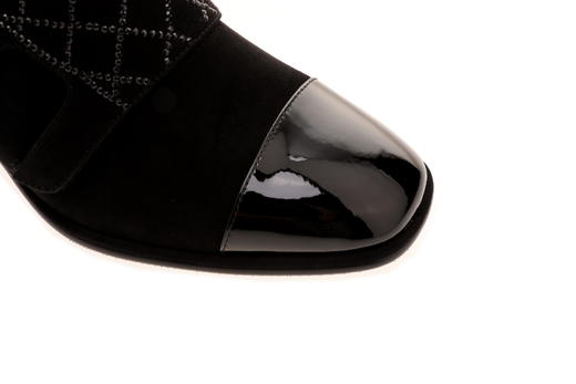 袁珊珊同款  sheme   女士粗跟深口单鞋  黑色 商品图2