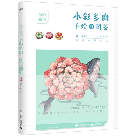 正版水彩多肉手绘与图鉴水彩教程书多肉植物绘画绘制技法从入门到精通水彩绘画技巧教程书 华研外语