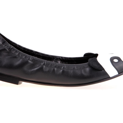 sheme  熊猫系列  女士平底单鞋  黑白色 商品图3