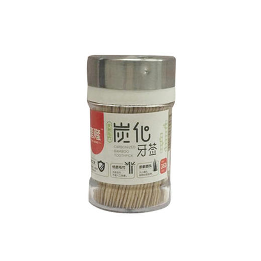 惠隆HL-0137天然毛竹炭化牙签 商品图0