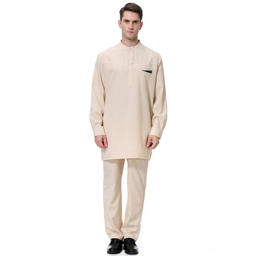 穆斯林男士衣裤套装礼拜服 ，套头衫 西装裤腰（ZM814） 商品图2