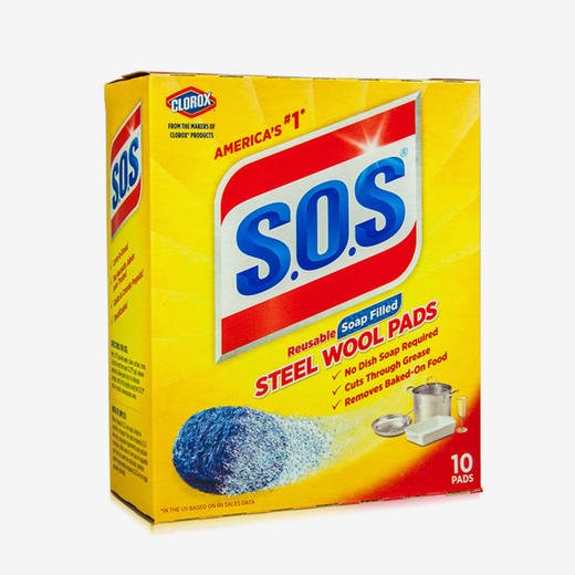 高乐氏SOS牌 含皂去污钢丝绒球 商品图3
