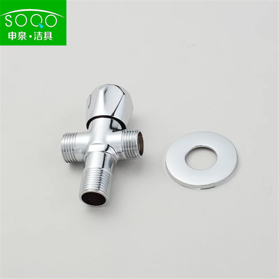 SQ：1402双出水角阀（铜）