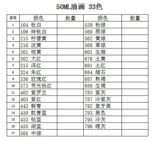 马蒂斯50ml油画颜料 商品图4