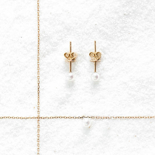 YIN「莹」暖金珍珠系列18K金AKOYA珍珠项链 商品图1