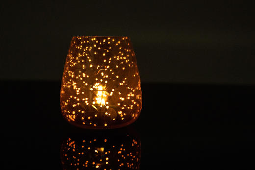 她乡悦品-金银星光玻璃蜡烛杯 (2款) Gold and Silver Starlight Glass Candle Holder 商品图5