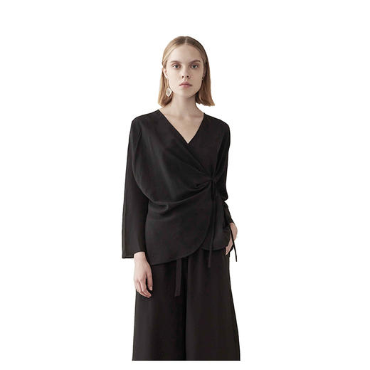 Viktoria Chan | Vilma Silk Wrap TOP  [真丝裹身上衣] 商品图2