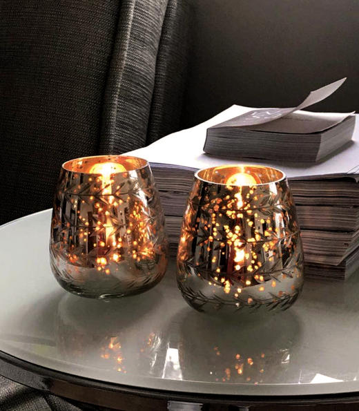 她乡悦品-金银星光玻璃蜡烛杯 (2款) Gold and Silver Starlight Glass Candle Holder 商品图9