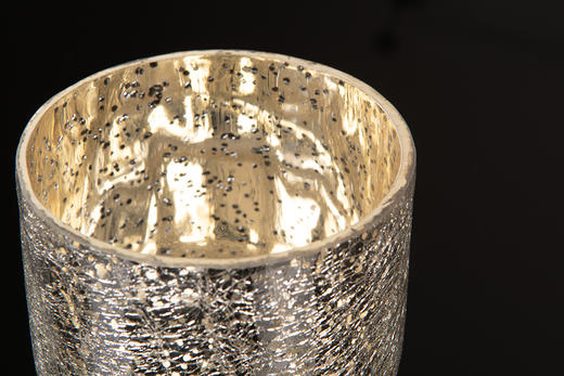 她乡悦品-金银星光裂纹玻璃蜡烛杯 (2款) Gold/Silver Crackled Glass Candle Holder 商品图6