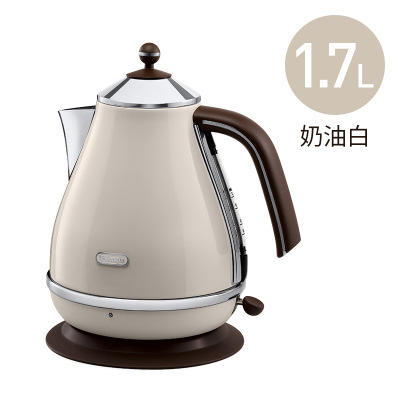 「优雅复古电热水壶」Delonghi 德龙KBOV2001复古304不锈钢1.7L大容量电热水壶烧水壶 商品图5