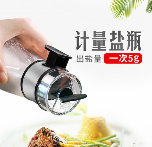 艾美诺  家用控盐瓶玻璃调料盒   盐罐 商品图0