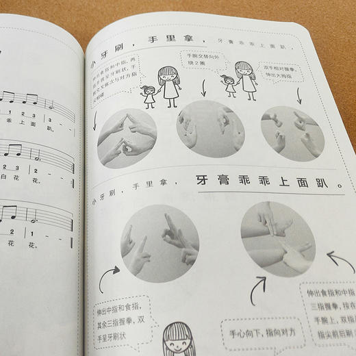 指尖上的韵动 双人手指谣游戏口袋本 小、中、大班幼儿教师适用 亲子互动原创游戏 商品图2