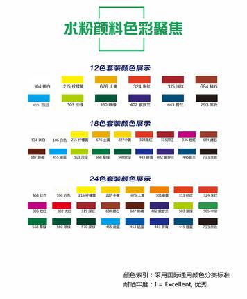 马蒂斯12/18/24色 12ML水粉颜料套装 商品图1