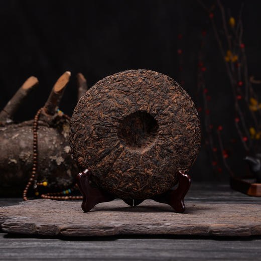 1807号河边寨春茶发酵熟茶357克七子饼茶古树茶普洱茶云南林麓茶 商品图3
