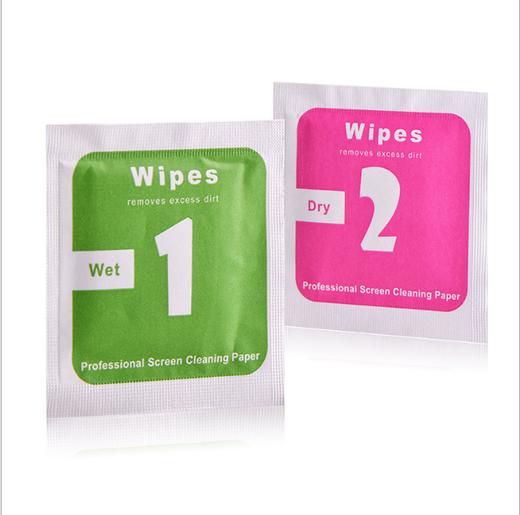 酒精包干湿包手机贴膜工具屏幕擦拭纸钢化膜专用清洁屏布干湿布 商品图3