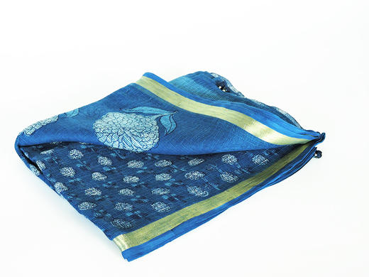 她乡悦品-金边丝绵印花围巾（3款）Gold Edge Silk Cotton Print Scarf 商品图3