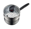 苏泊尔（SUPOR） 奶锅小红圈304不锈钢精致汤蒸多用锅ST16Z3婴儿辅食锅电磁炉燃气通用 16cm奶锅带蒸格- 商品缩略图1