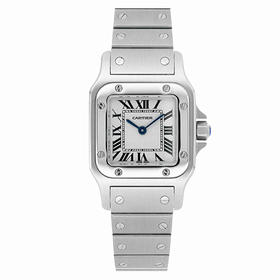 卡地亚Cartier 山度士系列女士石英表 W20056D6