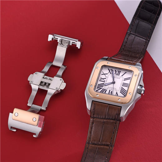 卡地亚 Cartier 山度士系列自动机械男表 W20107X7 商品图5