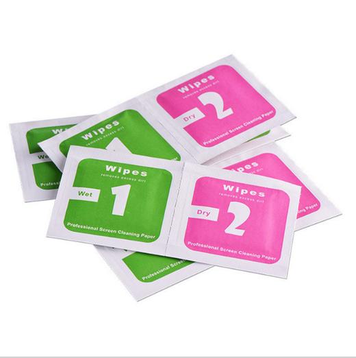 酒精包干湿包手机贴膜工具屏幕擦拭纸钢化膜专用清洁屏布干湿布 商品图2