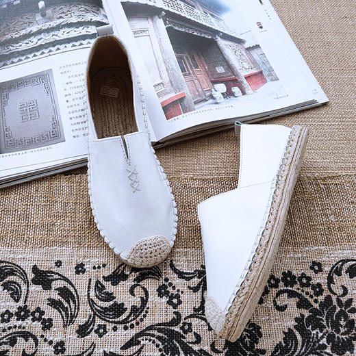 【买麻鞋，雅路人】防脚臭，春夏款雅路人手工千层底布鞋亚麻底女鞋千层底布鞋女PD-08 商品图5