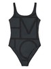 TOTEME  黑色Positano极简几何连体泳衣 商品缩略图2