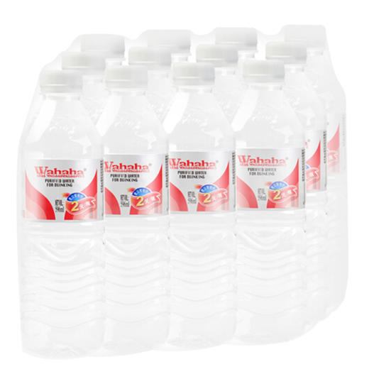 【百汇到家】娃哈哈饮用纯净水596ml*12瓶/包 商品图0