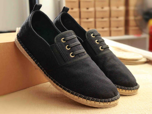 【买麻鞋，雅路人】防脚臭，春季新款雅路人手工千层底布鞋亚麻底男鞋四季鞋棉麻休闲布鞋1810-11w男款 商品图2