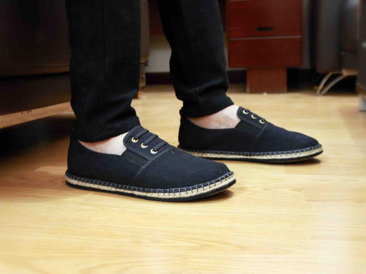 【买麻鞋，雅路人】防脚臭，春季新款雅路人手工千层底布鞋亚麻底男鞋四季鞋棉麻休闲布鞋1810-11w男款 商品图3