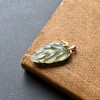 高冰种淡晴水翡翠叶子18k黄金镶嵌 商品缩略图1