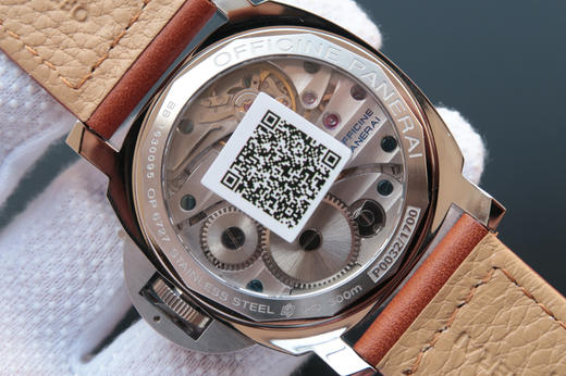NOOBN厂出品新版本沛纳海PAM111，系列：LUMINOR，44毫米，男士，『可选』ETA 6497-2手动机械机芯（小贵），不锈钢外壳，背透，意大利纯手工牛皮小牛皮表带 商品图8