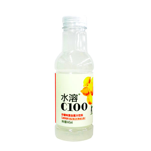 农夫山泉水溶C100柠檬味复合果汁饮料445ml 商品图0