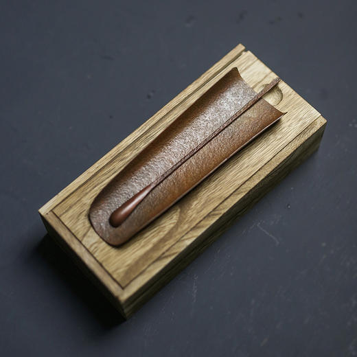 「手工锻打纯铜茶则」茶勺 茶铲 茶拨分茶器 黄铜紫铜 茶道配件 商品图0