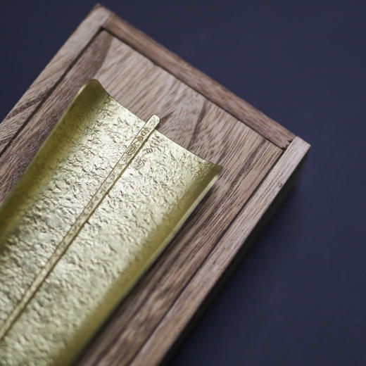 「手工锻打纯铜茶则」茶勺 茶铲 茶拨分茶器 黄铜紫铜 茶道配件 商品图3