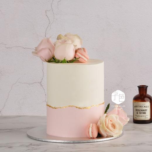 (C022)Couleur Violet 鲜花金粉古早奶油霜蛋糕【特高款】 商品图1