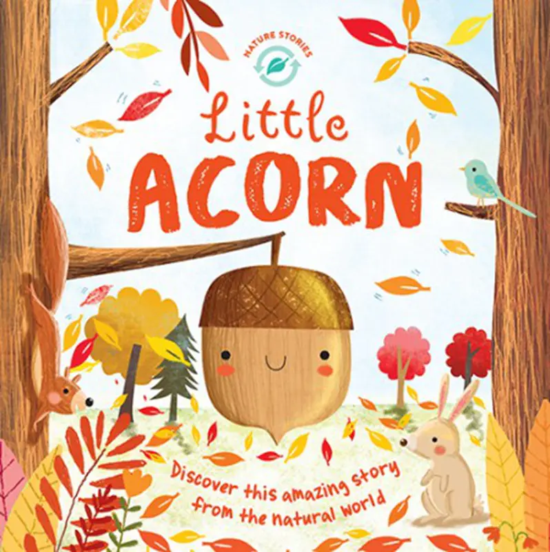 中商原版 小橡果英文原版little Acorn 精装自然科普绘本植物生命周期循环3 8岁