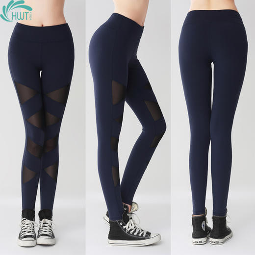 【买一赠一】华威特    纱网九分小脚裤 瑜伽裤 商品图1